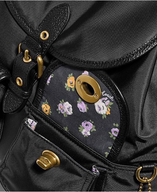 macys coach backpack