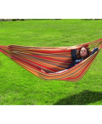 Sunnydaze Decor Brazilian Double Hammock With Carrying Pouch 2 Person ...