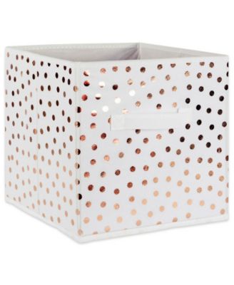 Non-woven Polyester Cube Small Dots Set of 2