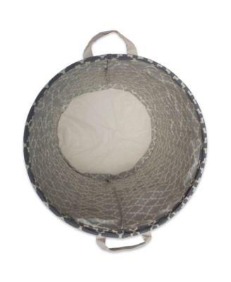 Polyethylene Coated Cotton Polyester Laundry Hamper Lattice Round