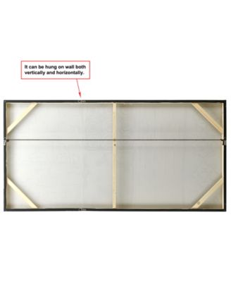 Stacked 1 Textured Metallic Hand Painted Wall Art by Martin Edwards, 30" x 60" x 2"