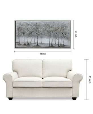 Solitary Field Textured Metallic Hand Painted Wall Art by Martin Edwards, 24" x 48" x 1.5"