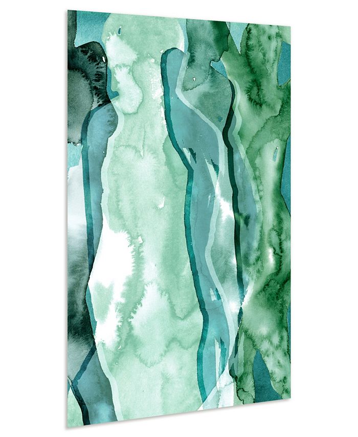 Empire Art Direct Quadro Astratto Tidal 1 Su Vetro Temperato - 122x61 Cm, Senza Cornice, Pronto Da Appendere, Decorazione Moderna - 2