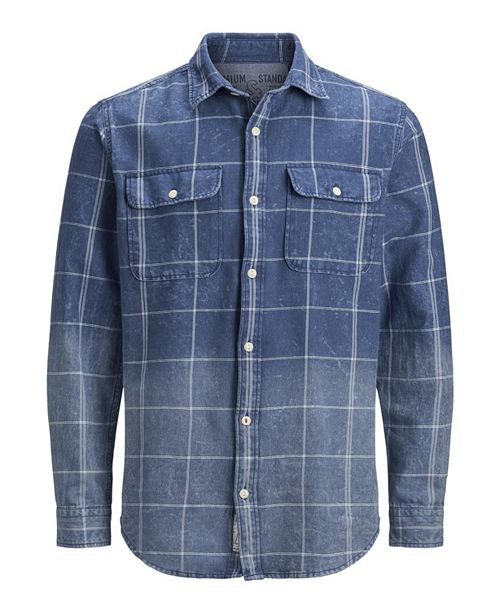 Jack Jones Men S Premium Long Sleeve Woven Shirt Reviews
