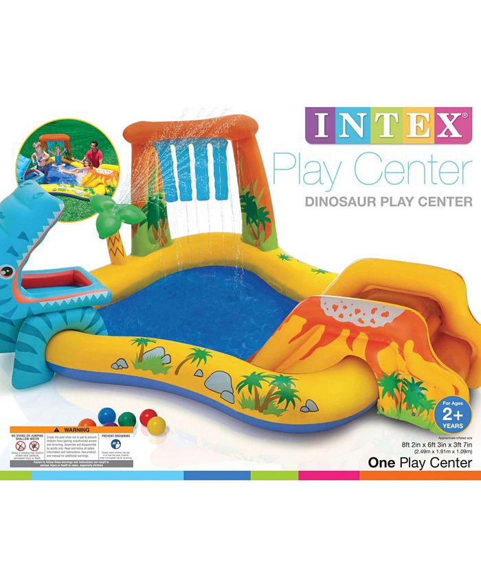 Intex Dinosaur Play Center Inflatable Kids Set Swimming Pool Macy's