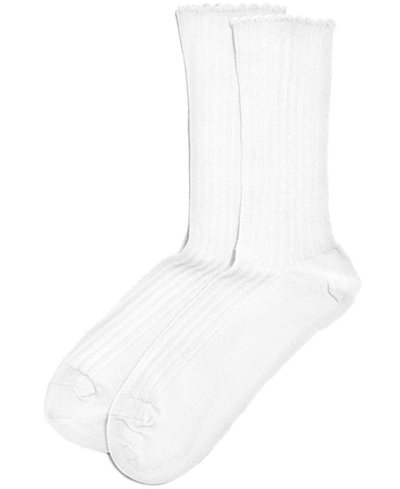 HUE Women's Scallopped Pointelle Socks