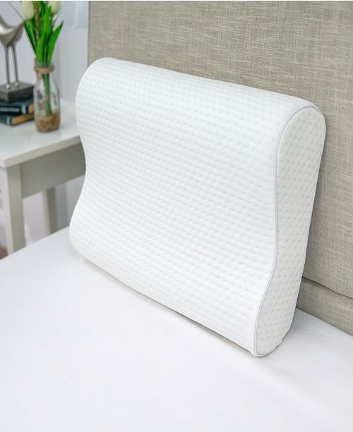 Sensorpedic Luxury Extraordinaire Contour Memory Foam Bed Pillow Reviews Pillows Bed Bath Macy S