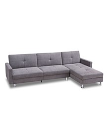 Davenport Convertible Sofa Bed Sectional with Storage