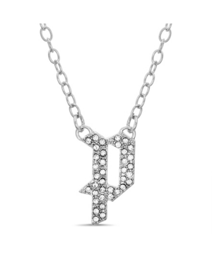 image of Catherine Malandrino Women-s Silver-Tone Rhinestone 