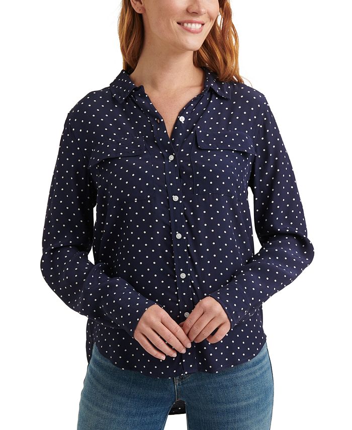 Lucky Brand Dotted Utility Shirt Macy's