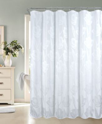 Dainty Home Lily Floral Shower Curtain, 70