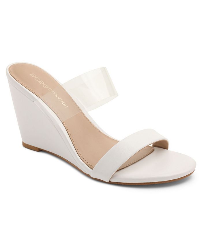 BCBGeneration Pina Vinyl Wedge Sandals Macy s