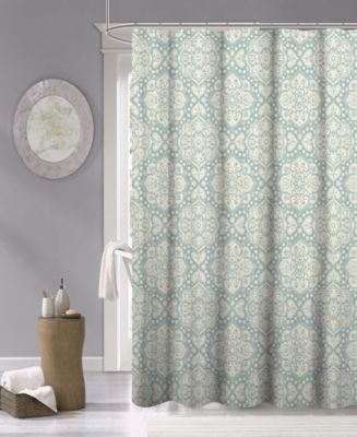 Dainty Home Medallion Fabric Shower Curtain, 70