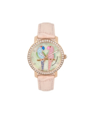 image of Tommy Bahama Women-s Lovebirds Paradise Pink Leather Strap Watch, 38mm