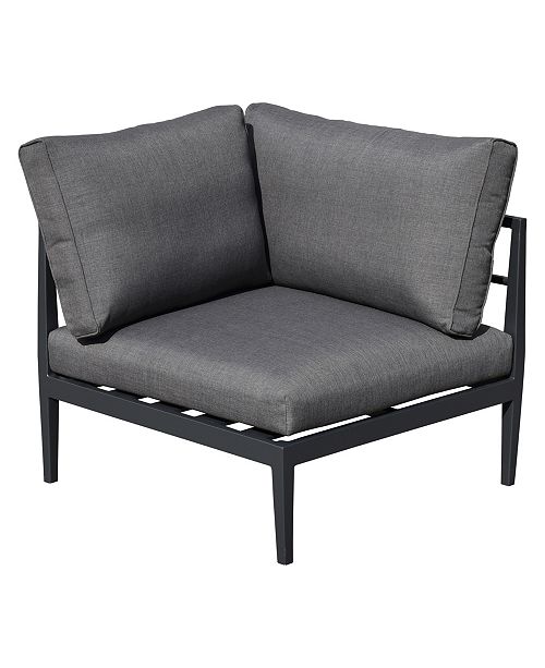 Glitzhome 4 Piece Outdoor Aluminum Sectional Sofa Set with ...