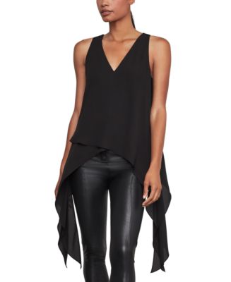 BCBGMAXAZRIA Draped Asymmetrical Top - Macy's