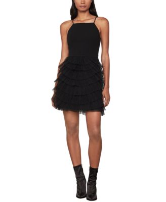 macys bcbg black dress