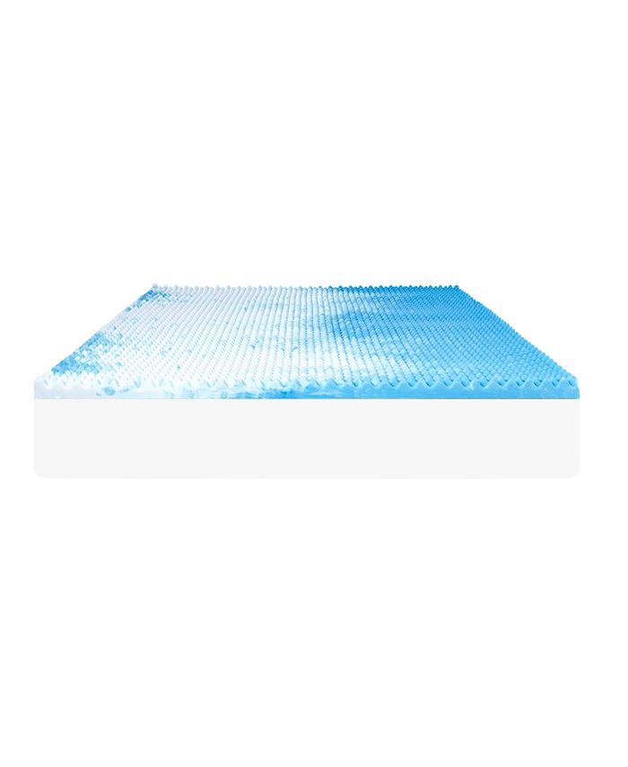 Comfort Revolution 2" Reversible Convoluted Memory Foam Mattress Topper