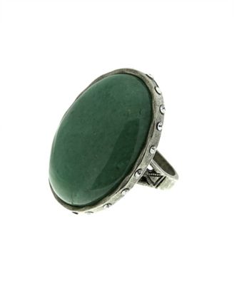 Semi-Precious Green Aventurine Ring 
