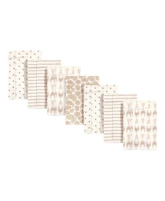 Hudson Baby Unisex Soft Flannel Burp Cloths 7-Pack for Babies - Neutral Giraffe 24$
