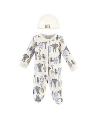 Hudson Baby - - Baby Boys and Girls Preemie Sleep and Play and Cap Set