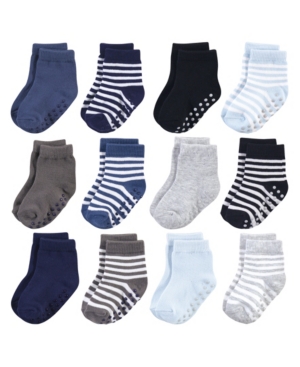 Touched by Nature Baby Boys and Girls Socks with Non-Skid Gripper for Fall Resistance