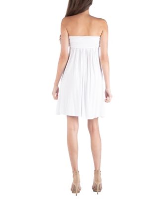Strapless Empire Waist Mini Dress