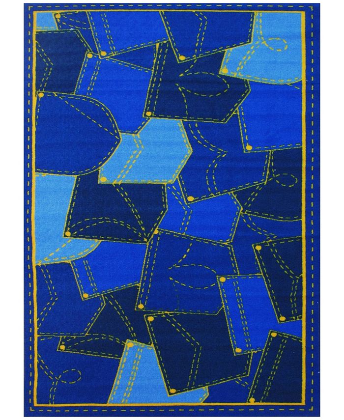 Fun Rugs Fun Time Jean Pockets 19" x 29" Area Rug Macy's