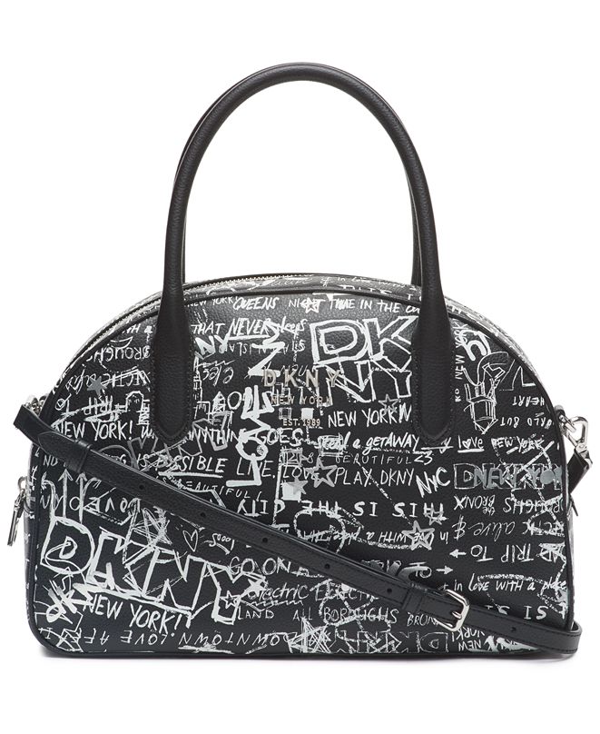DKNY Erin Graffiti Dome Satchel & Reviews - Handbags & Accessories - Macy's