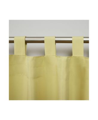 Curtains Indoor - Outdoor Solid Cabana Tab Top Curtain Panel Pair, 54" x 108"