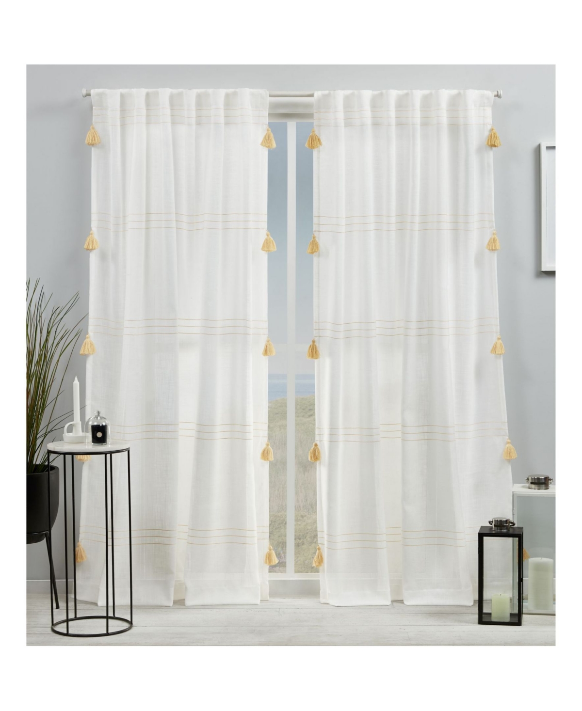 Exclusive Home Curtains Demi Light Filtering Hidden Tab Top Curtain Panel Pair, 54
