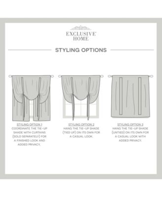 Exclusive Home Curtains Loha – 2 Tende A Pannello Effetto Lino Con Occhielli – Bianco Inverno 137x213 Cm