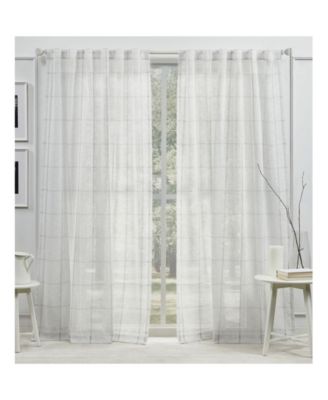 Rubin Sheer, Back Tab and Rod Pocket Single Curtain Panel