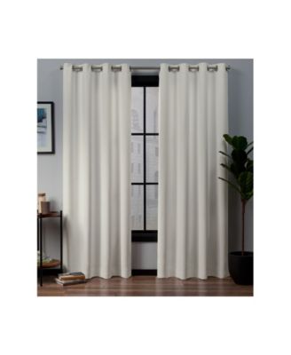 Curtains Academy Total Blackout Grommet Top Curtain Panel Pair, 52" x 84"