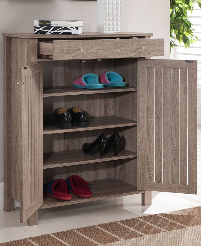 Furniture of America Jessa Slatted Shoe Macy's