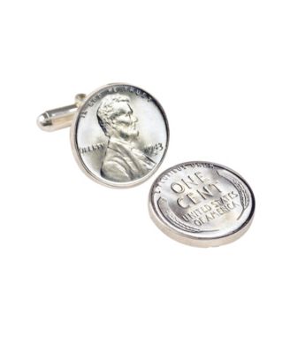 Israel Menorah Coin Cuff Links - Authentic 5 New Agorot Coin Jewelry With Certificate