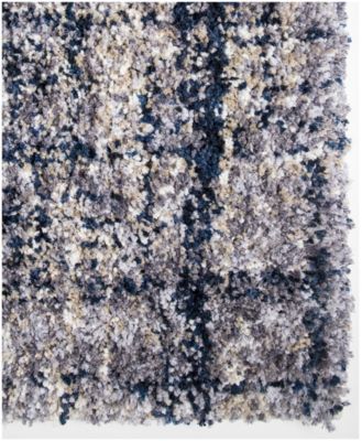 CLOSEOUT! Orian Cotton Tail Cross Thatch Gray 6'7" x 9'6" Area Rug