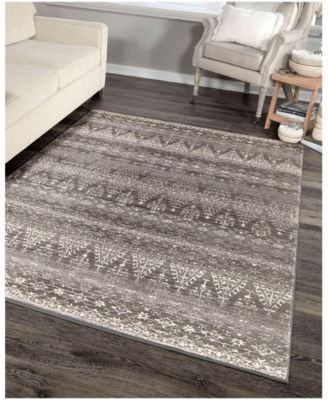 CLOSEOUT! Orian Illusions Thames Taupe 9' x 13' Area Rug