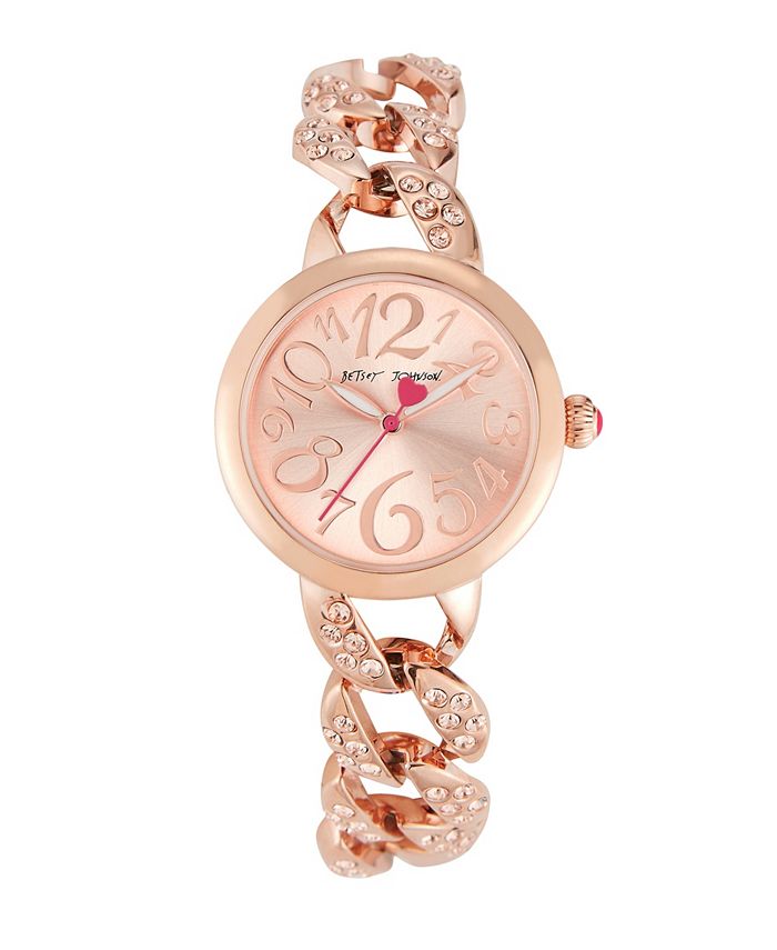 Betsey johnson top rose gold watch