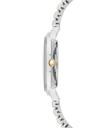 Anne Klein - Women's Two-Tone Stainless Steel Stretch Bracelet Watch 34mm