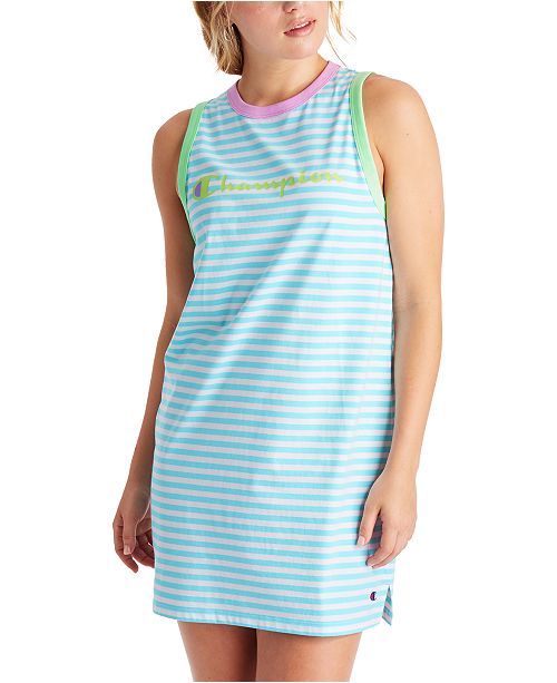 Champion Women S Campus Striped Tank Top Dress Reviews Women