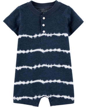 Carter's Baby Boys Tie-Dyed Stripe Henley Romper