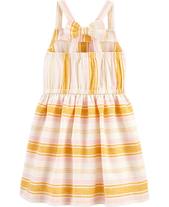Carter's Toddler Girls Yellow Striped Dress & Reviews - Dresses - Kids ...