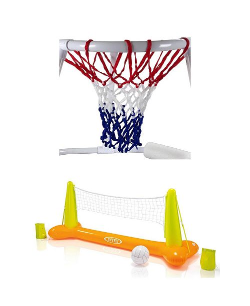 Intex Super Hoops Floating Swimming Pool Basketball Game Plus