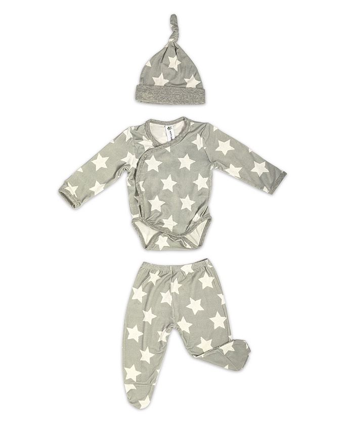 Earth Baby Outfitters Baby Boys Bamboo 3 Piece Star Newborn Set Macy's