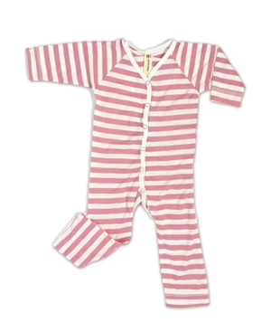 Earth Baby Outfitters Baby Girls Rayon from Bamboo V-Neck Long Sleeve Coverall
