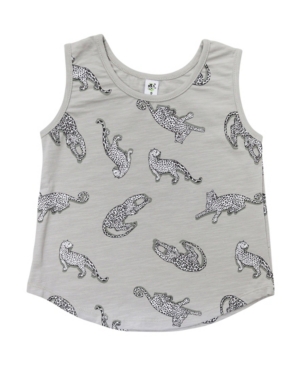 Earth Baby Outfitters Baby Boys and Girls Organic Cotton Leopard Tank Top