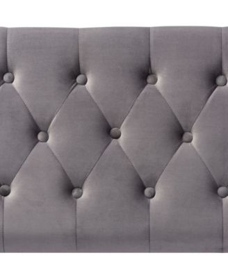 Valere Glam and Luxe Upholstered Button Tufted Storage Ottoman