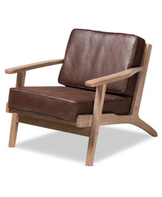 Sigrid Mid-Century Modern Armchair and Ottoman Set