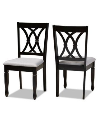 Reneau Transitional 2 Piece Dining Chair Set with Seat